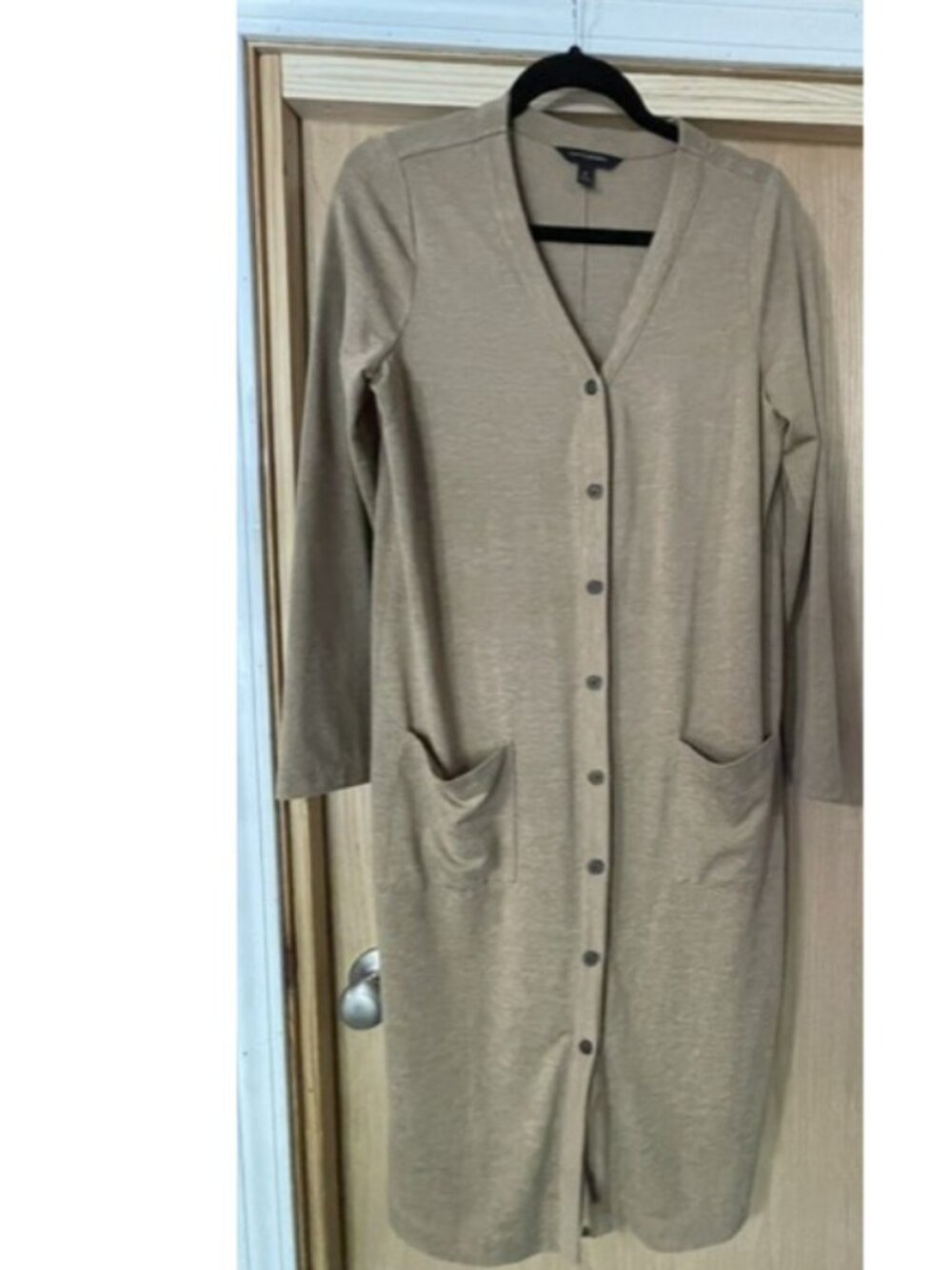 Banana Republic long-line button-front duster cardigan sz M